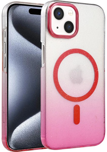 Apple Iphone 14 Glossy Magsafe Kapak - Pembe