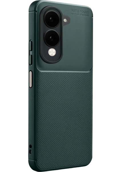 Vivo Y29S Auto Focus Karbon Kapak - Koyu Yeşil modelleri