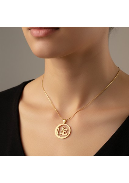 14 Ayar Altın Kolye Ucu E&l GM11221 0.5 gr