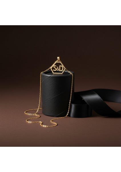 8 Ayar Altın Kolye Ucu D&s GM11063 1 gr modelleri