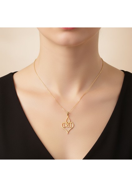 8 Ayar Altın Kolye Ucu D&t GM11072 1 gr