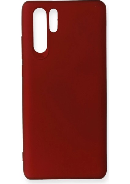 Huawei P30 Pro Kılıf First Silikon - Bordo