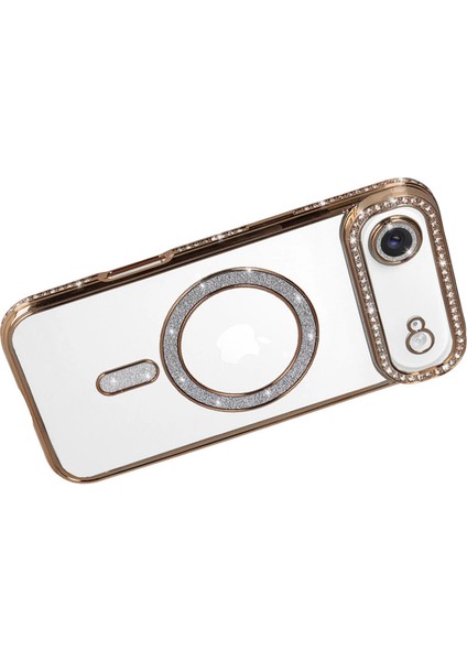 Apple Iphone 17 Air Joke Simli Magneticsafe Kılıf - Gold fırsatları