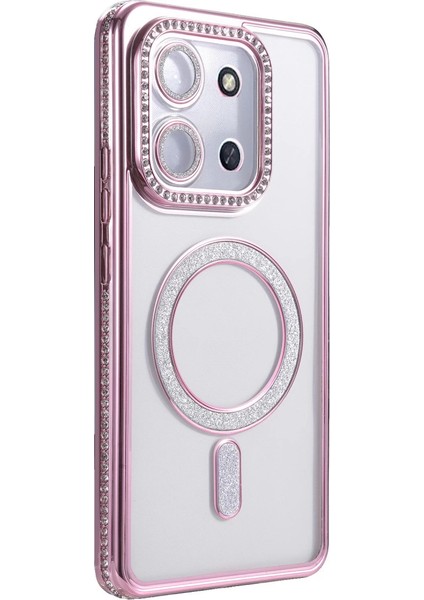 Xiaomi Redmi 15C 4g Joke Simli Magneticsafe Kılıf - Pembe modelleri