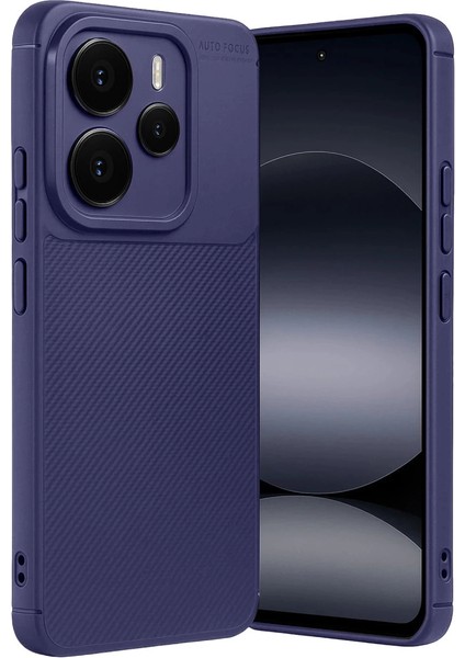 Xiaomi Note 14 5g Auto Focus Karbon Kapak - Lacivert