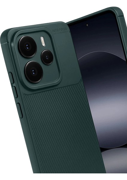 Xiaomi Note 14 5g Auto Focus Karbon Kapak - Koyu Yeşil fiyatları