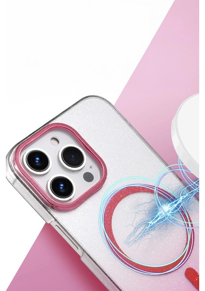 Apple Iphone 16 Pro Glossy Magsafe Kapak - Pembe fiyatları