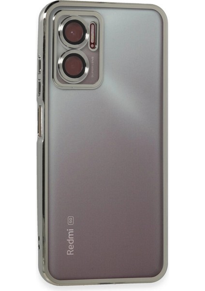 Xiaomi Redmi 10 5g Kılıf Razer Lensli Silikon - Gümüş