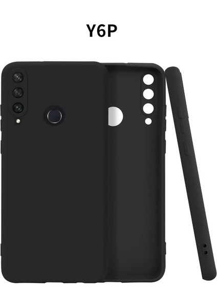 Huawei Y6P Kılıf First Silikon - Siyah