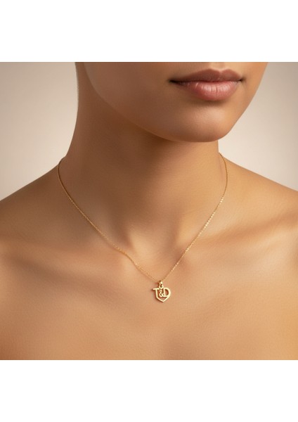 8 Ayar Altın Kolye Ucu D&t GM11069 0.5 gr