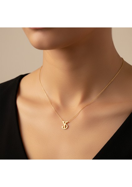 8 Ayar Altın Kolye Ucu D&y GM11130 0.5 gr