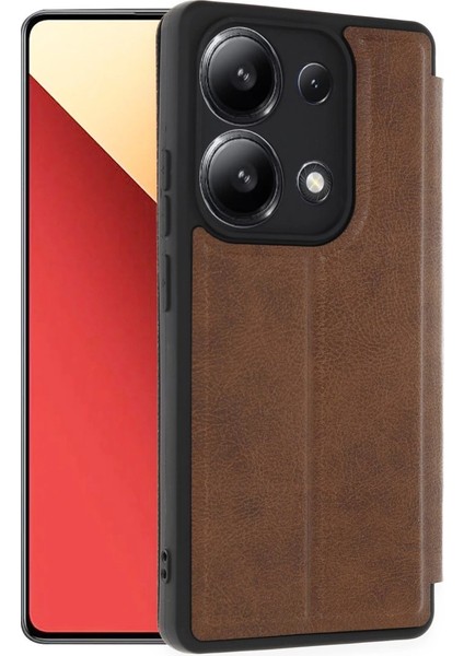 Xiaomi Redmi Note 13 4g Kılıf Flip Cover - Taba