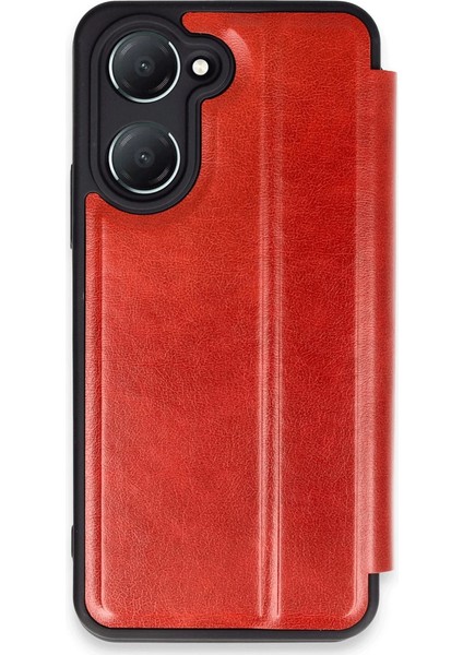 Vivo Y18 Kılıf Flip Cover - Kırmızı