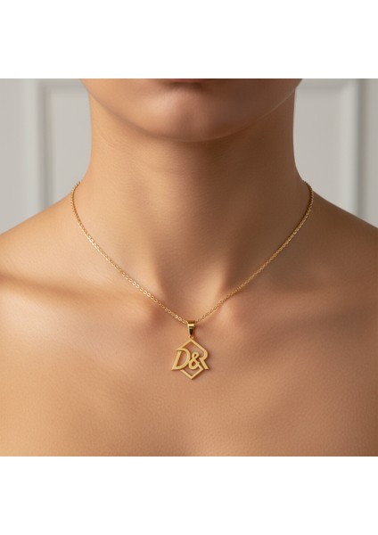 8 Ayar Altın Kolye Ucu D&r GM11047 1 gr