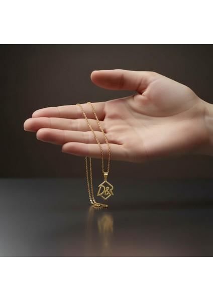 8 Ayar Altın Kolye Ucu D&r GM11047 1 gr fiyatları