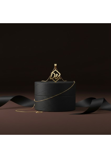 8 Ayar Altın Kolye Ucu D&r GM11047 1 gr modelleri