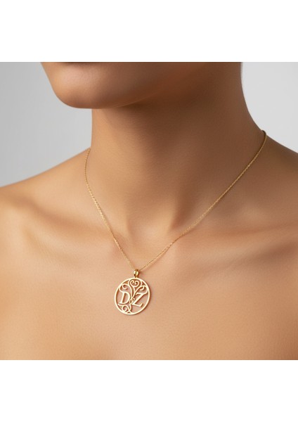 8 Ayar Altın Kolye Ucu D&z GM11135 0.5 gr