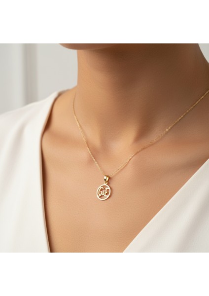 8 Ayar Altın Kolye Ucu E&g GM11170 1 gr