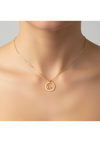 8 Ayar Altın Kolye Ucu E&m GM11231 1 gr