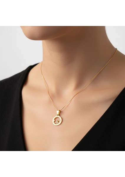 8 Ayar Altın Kolye Ucu E&o GM11251 1 gr