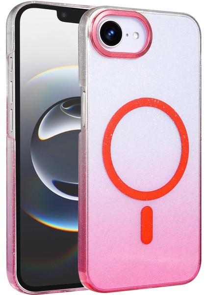 Apple Iphone 16E Glossy Magsafe Kapak - Pembe