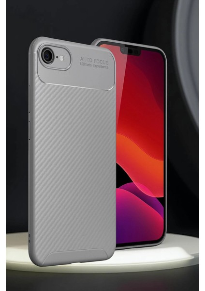 Iphone 16E Kılıf Auto Focus Karbon Kapak - Gri fiyatları