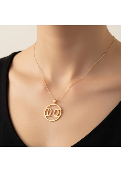 8 Ayar Altın Kolye Ucu D&q GM11030 1 gr