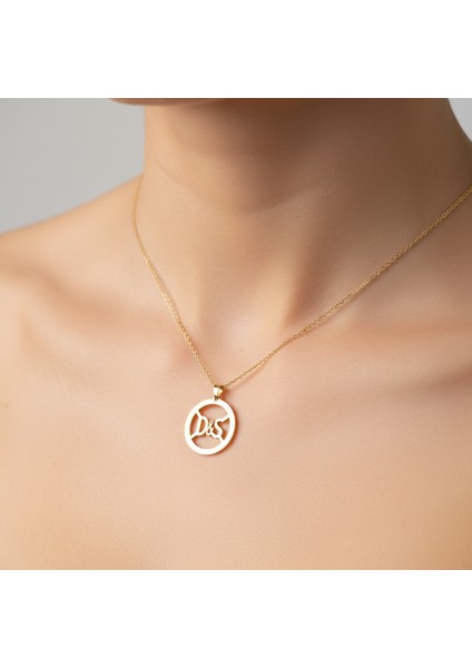 8 Ayar Altın Kolye Ucu D&s GM11062 0.5 gr