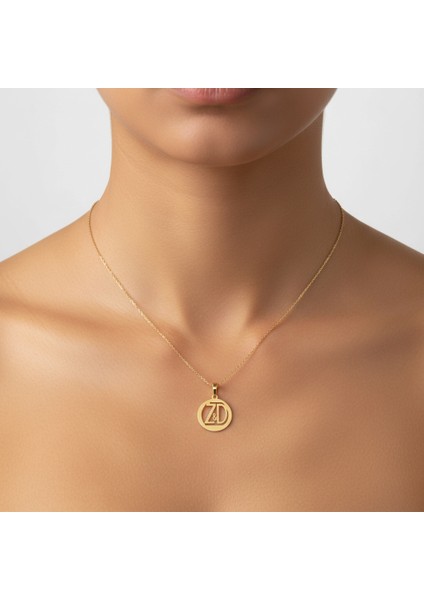 14 Ayar Altın Kolye Ucu D&z GM11131 0.5 gr