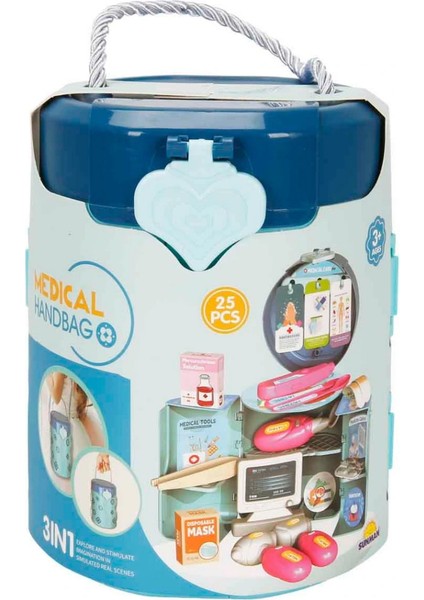 Taşınabilir Doktor Set Kapsülü 3in1 25 Parça fiyatları
