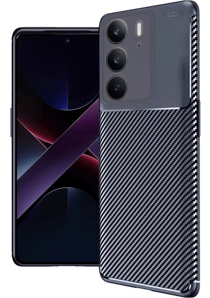 Realme C75 4g Auto Focus Karbon Kapak - Lacivert