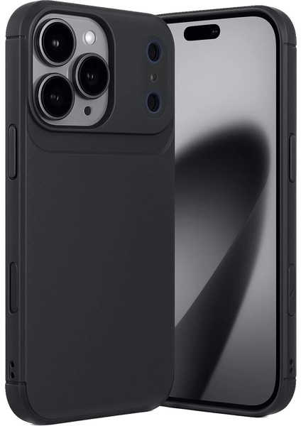 Apple Iphone 17 Pro Max Auto Focus Karbon Kapak - Siyah