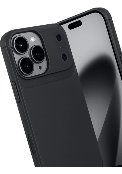 Apple Iphone 17 Pro Max Auto Focus Karbon Kapak - Siyah modelleri