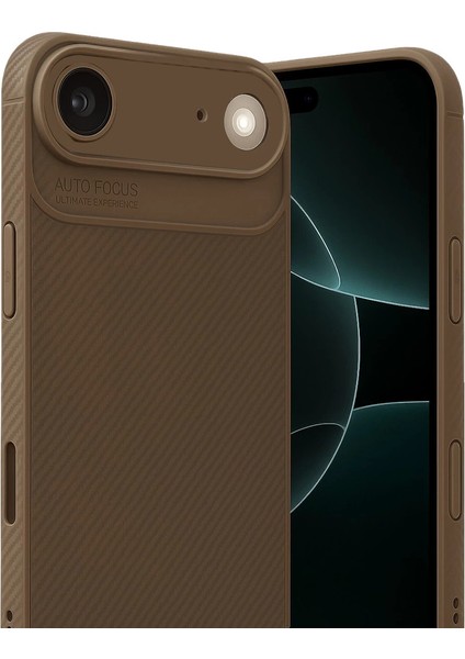 Apple Iphone 17 Air Auto Focus Karbon Kapak - Kahverengi fiyatları