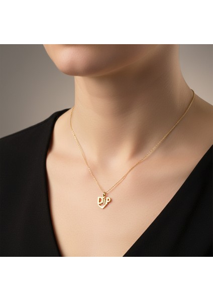 8 Ayar Altın Kolye Ucu D&p GM11022 0.5 gr