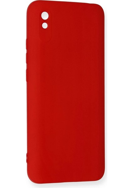 Xiaomi Redmi 9A Kılıf Nano Içi Kadife Silikon - Kırmızı modelleri