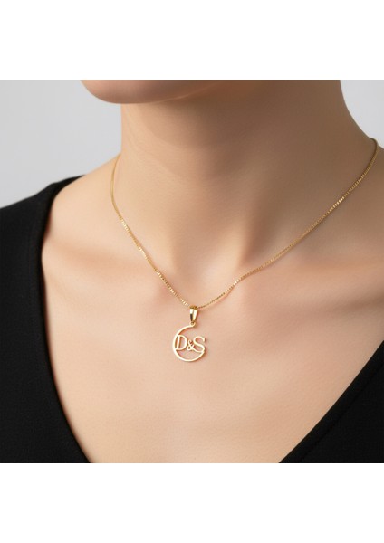 14 Ayar Altın Kolye Ucu D&s GM11057 1 gr