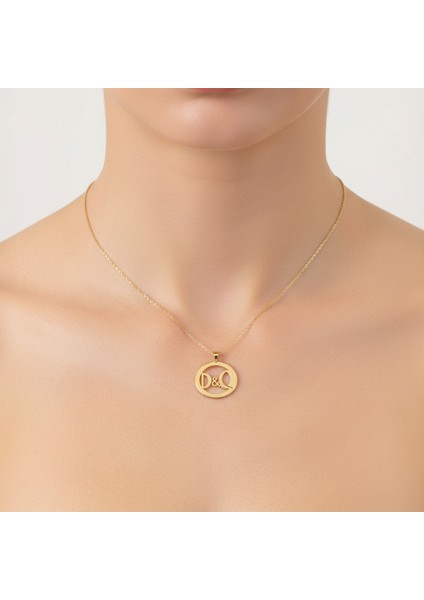 8 Ayar Altın Kolye Ucu D&q GM11034 0.5 gr