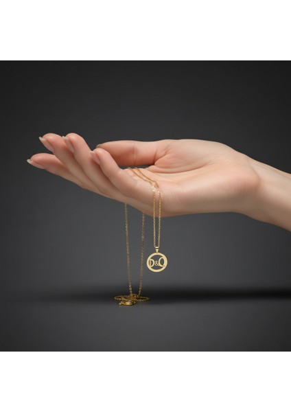 8 Ayar Altın Kolye Ucu D&q GM11034 0.5 gr fiyatları