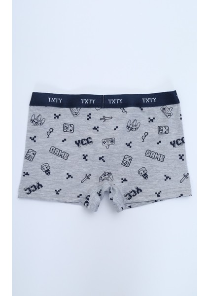 Erkek Çocuk Çok Desenli 4lü Paket Boxer modelleri