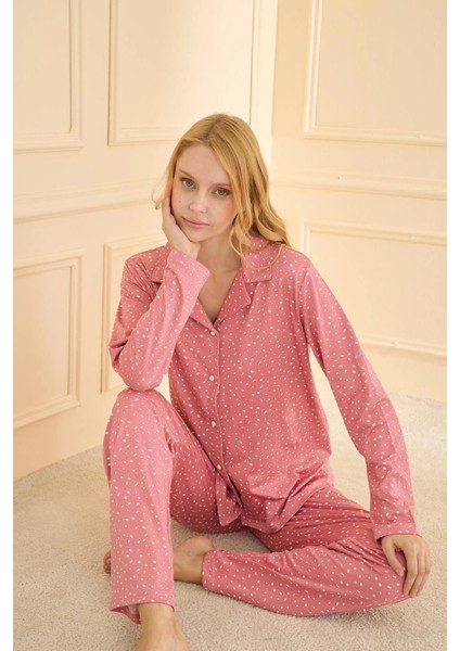 Mihra 19103 Kadın Düğmeli Uzun Kol Pijama Takımı fiyatları