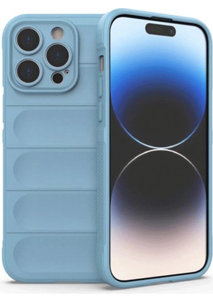 Iphone 15 Pro Max Kılıf Optimum Silikon - Sky Blue