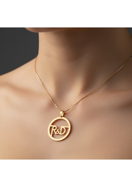 8 Ayar Altın Kolye Ucu D&r GM11046 1 gr