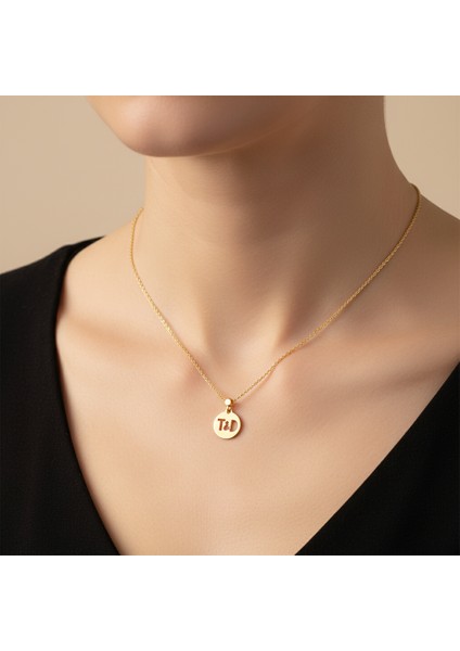 8 Ayar Altın Kolye Ucu D&t GM11073 1 gr