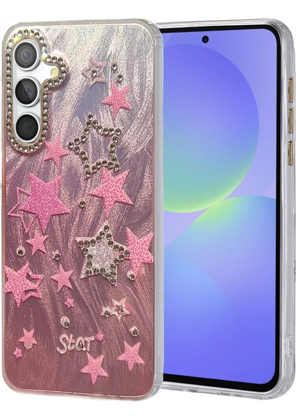 Samsung Galaxy A36 Kılıf Blade Aynalı Desenli Kapak - Desen 7