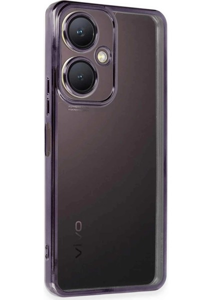 Vivo Y27 Kılıf Razer Lensli Silikon - Mor
