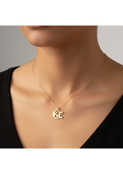 8 Ayar Altın Kolye Ucu E&k GM11207 1 gr