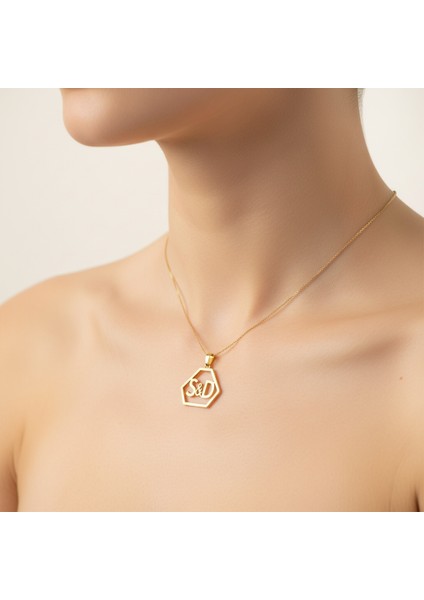 8 Ayar Altın Kolye Ucu D&s GM11063 0.5 gr