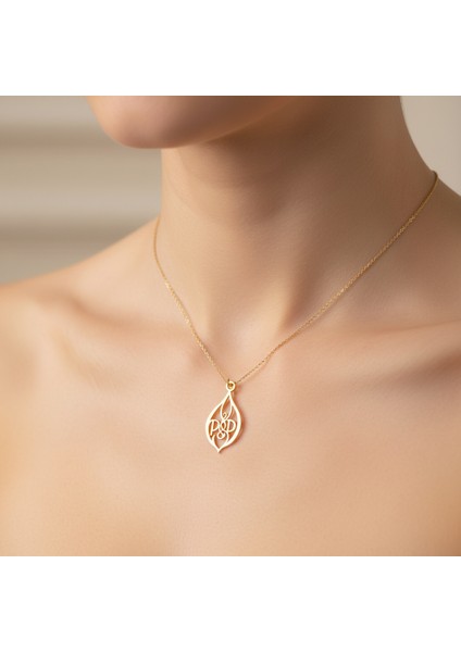 8 Ayar Altın Kolye Ucu D&p GM11018 0.5 gr