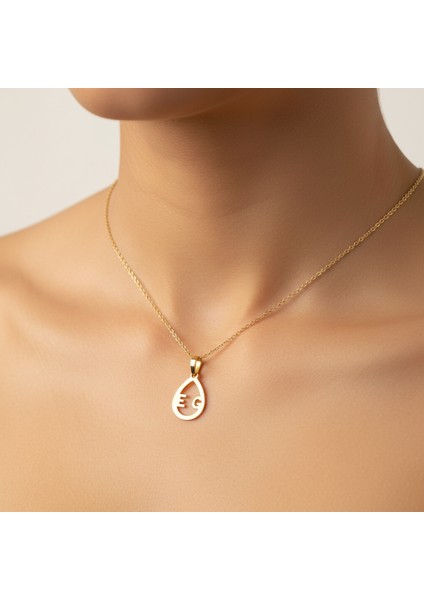 8 Ayar Altın Kolye Ucu E&g GM11160 0.5 gr